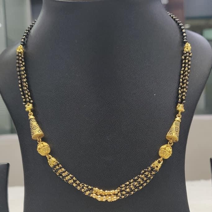 916 HM Gold mangalsutra Daliy Wear RH-GM045