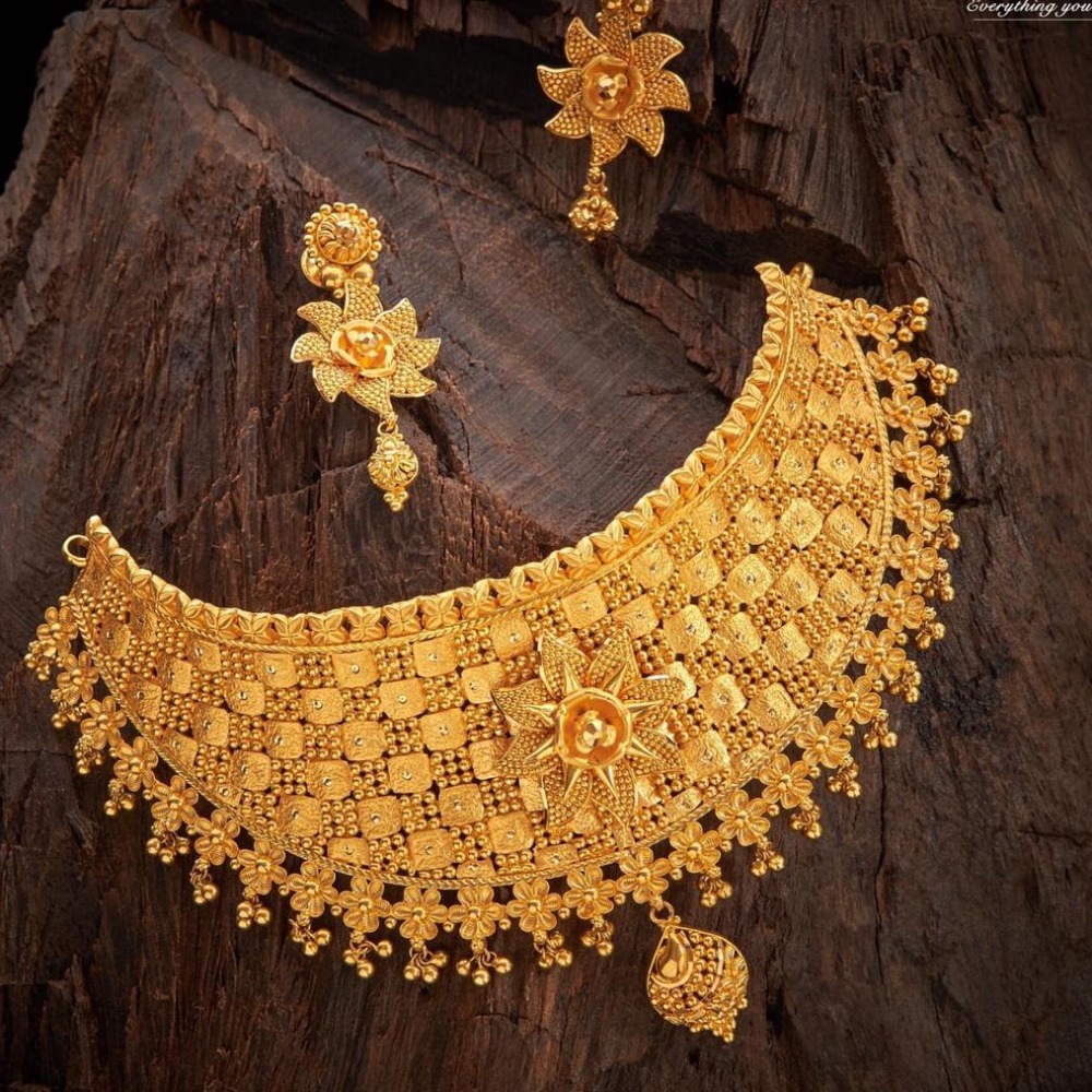 22Kt 916 Gold Calakati Set RH-CS01