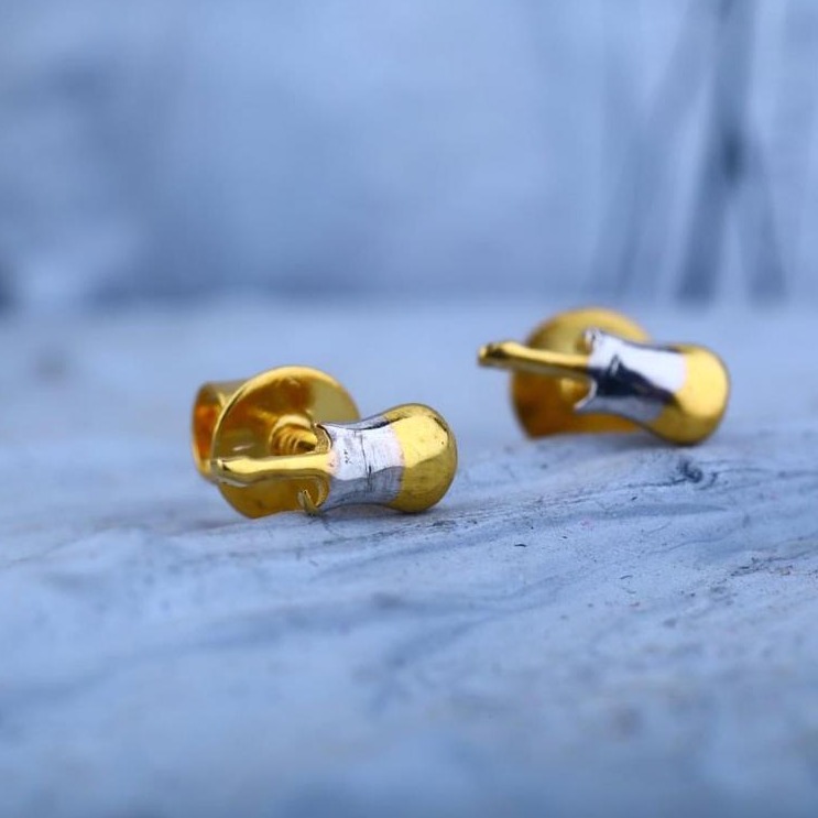 916 Gold Gitar Desgin Bacha EarRing RH-GE05