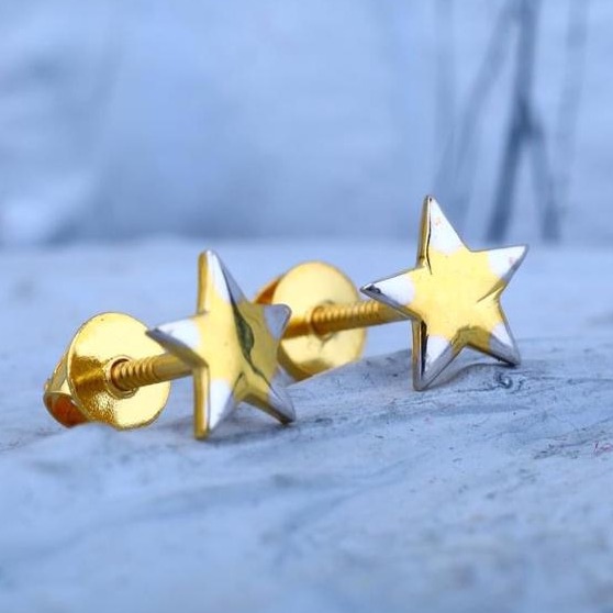916 Gold Star Desgin Bacha EarRing RH-GE02