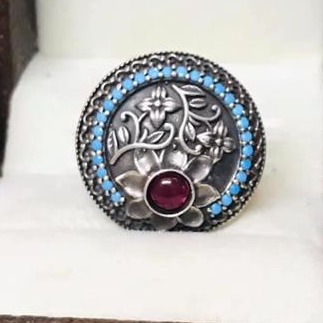 925 Starling Silver Antic Ladies Ring RH-925SR006