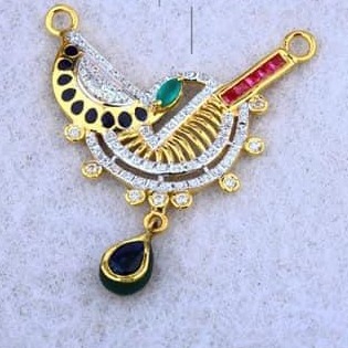 916 Gold Mangalsutra Pendal RH-MSP005