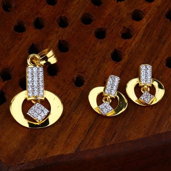916 gold cz Pendant Set ps-0009