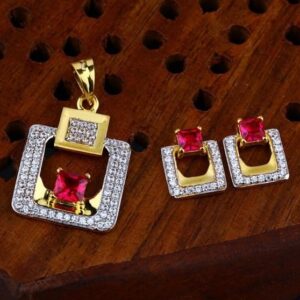 916 gold cz Pendant Set ps-0005