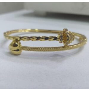 916 gold Ladies Kada Bracelet LKB-001