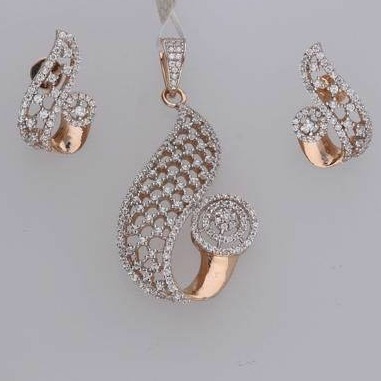 18kt rose gold pendant Set