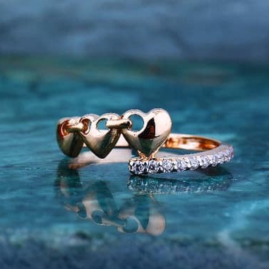 18kt RoseGold  ladies Ring RSR-012