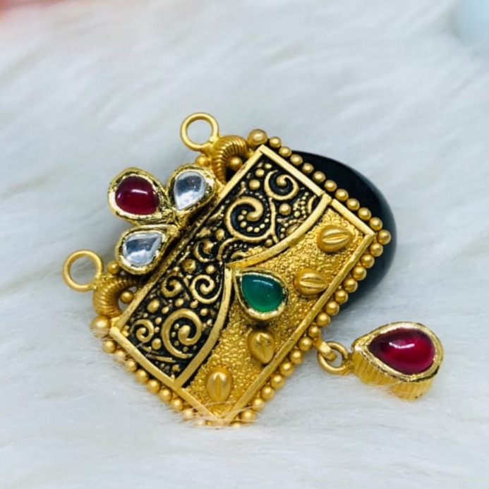 916 Gold Jadtar Mangalsutra Pendants msp-0019