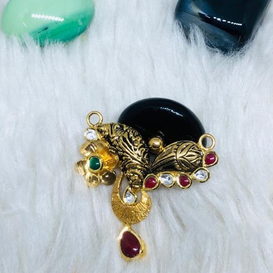 916 Gold Jadtar Mangalsutra Pendants msp-0007