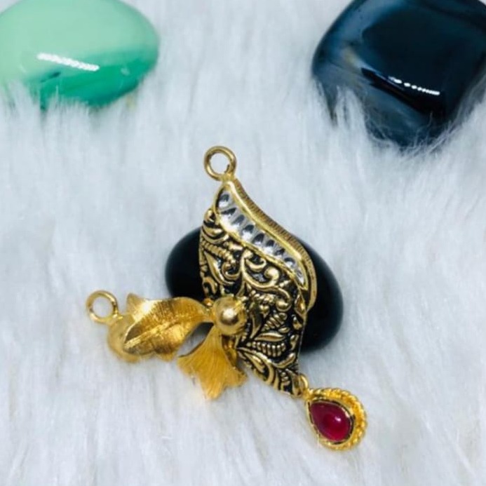 916 Gold Jadtar Mangalsutra Pendants msp-0007