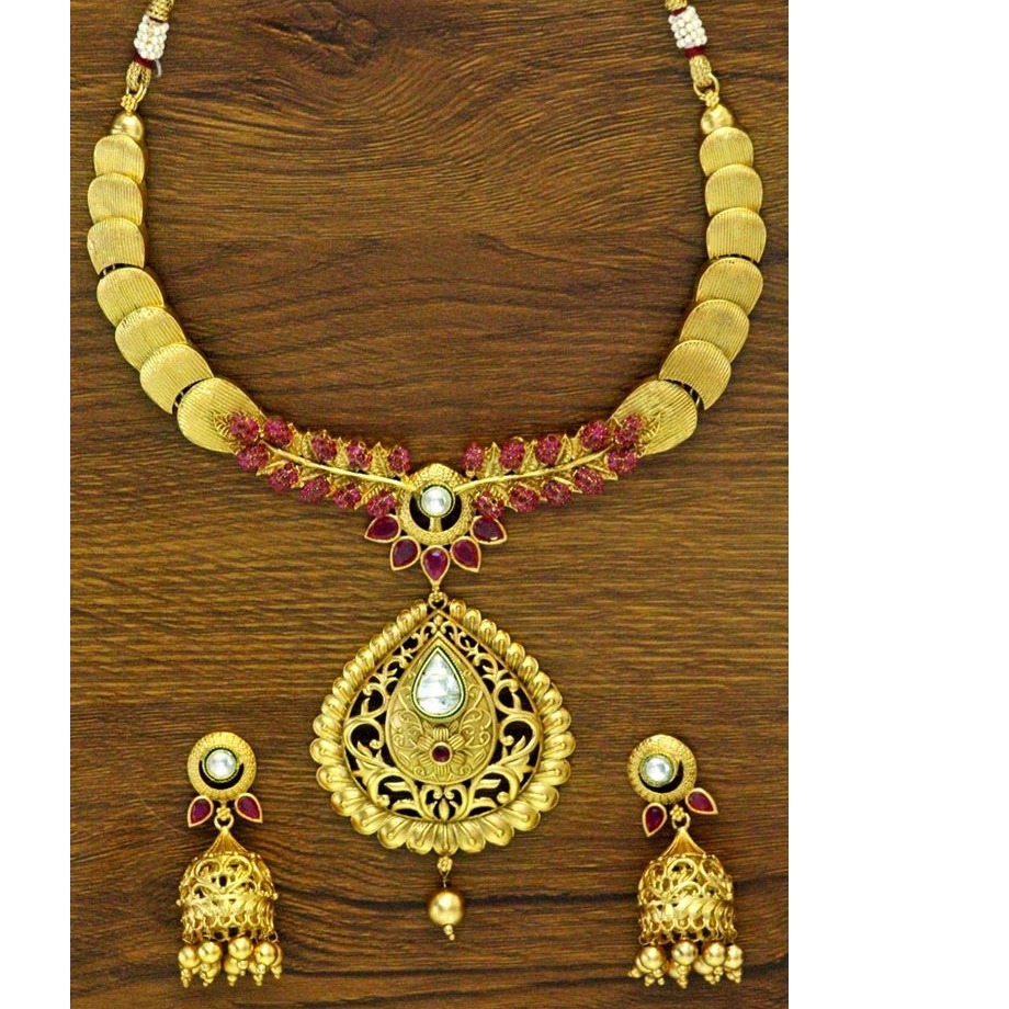 916 rajwadi Gold Set