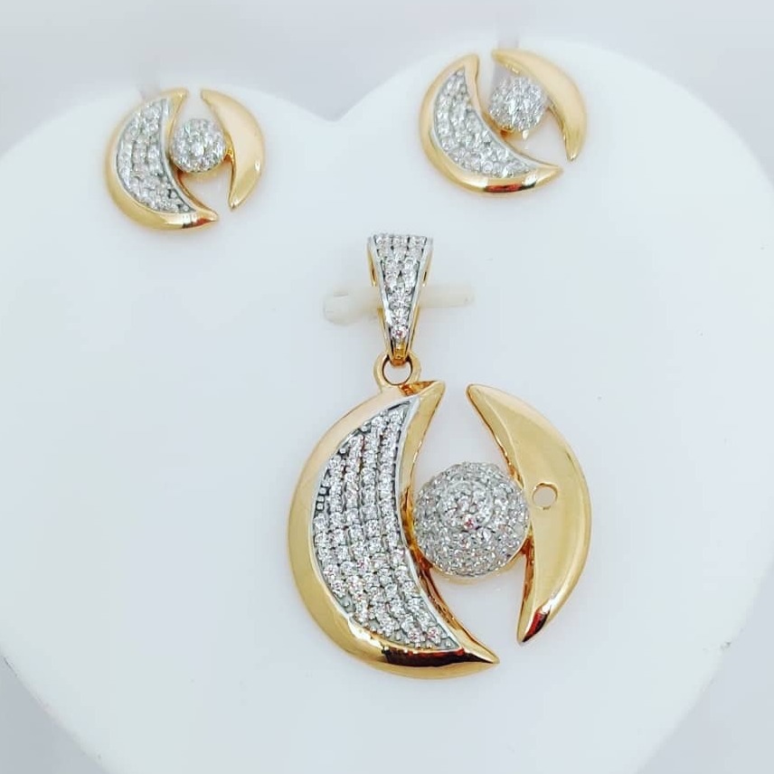 gold CZ Chain P set  CPS-0003