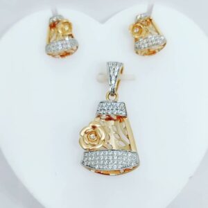 gold CZ Chain P set  CPS-0003