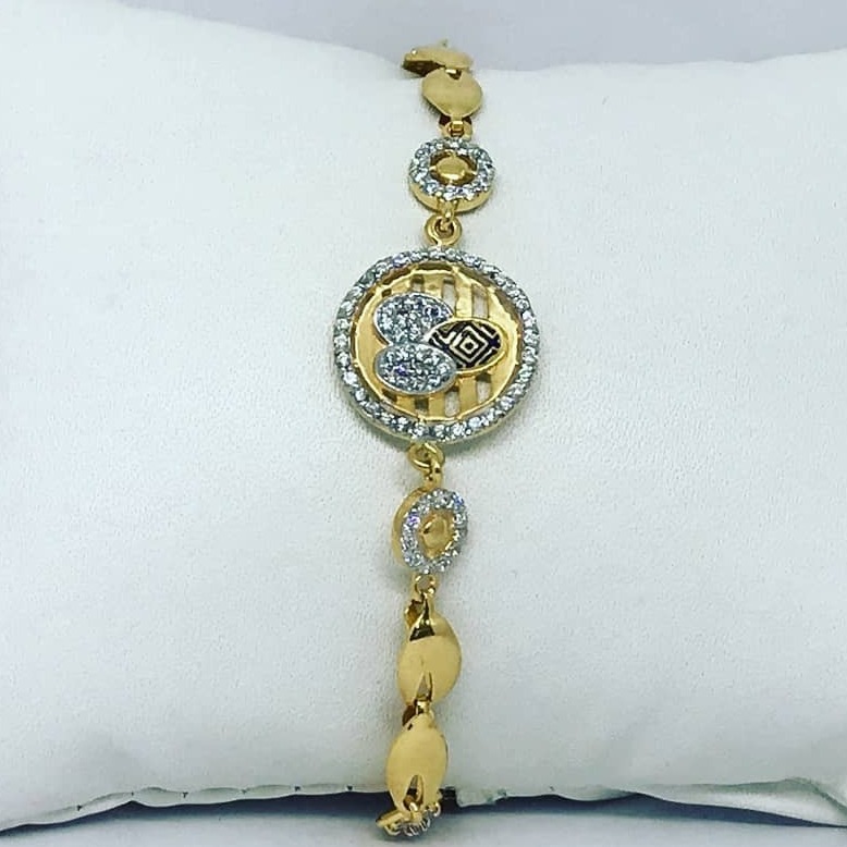 Gold CZ Colourfull Ladies Lucky LL-0003