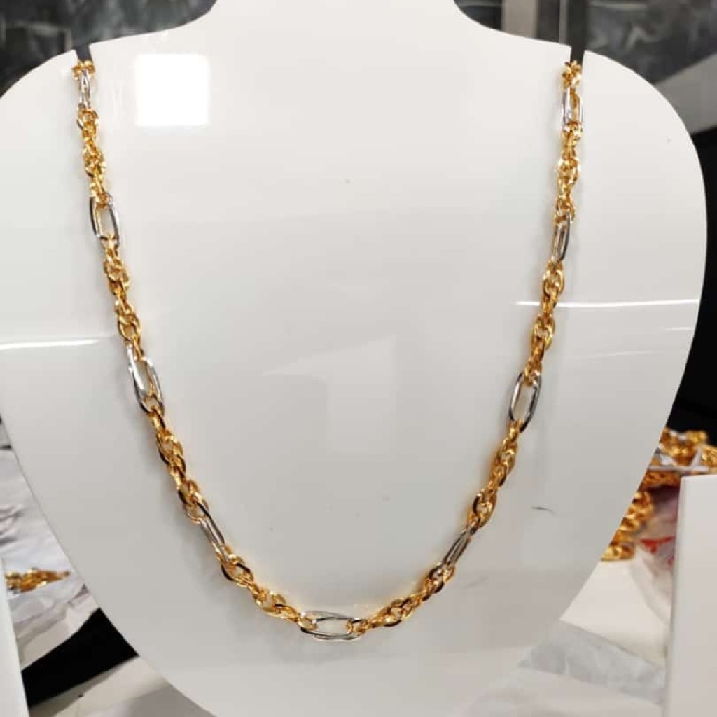 916 gold gents rodium chain - Image 5