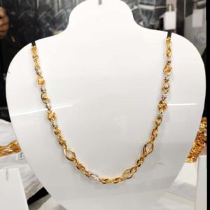 916 gold gents rodium chain