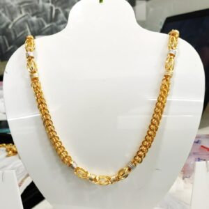 916 gold gents rodium chain