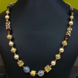 916 Gold Antic Chain Mala