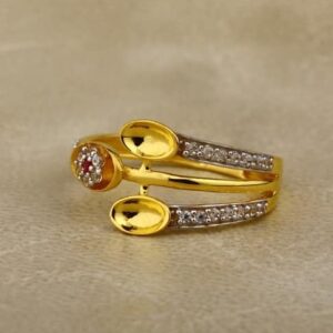 916 Gold cZ Ladies Ring LR-0021
