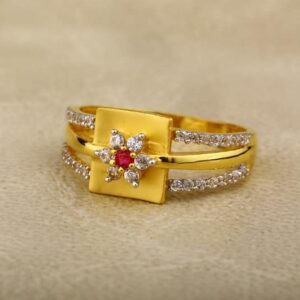 916 Gold cZ Ladies Ring LR-0018