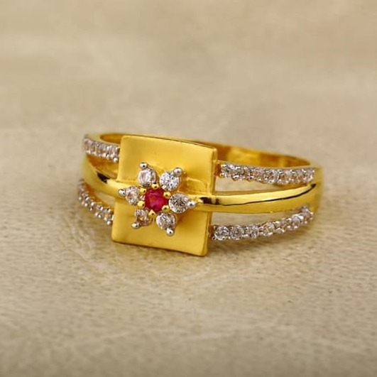 916 Gold cZ Ladies Ring LR-0018