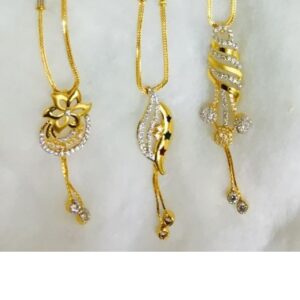 916 gold cz chain pendant set cps-0004