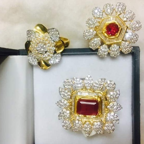 916 Gold cZ Ladies Ring LR-0010