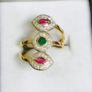 916 Gold cZ Ladies Ring LR-0008