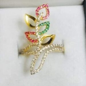 916 Gold cZ Ladies Ring LR-0007