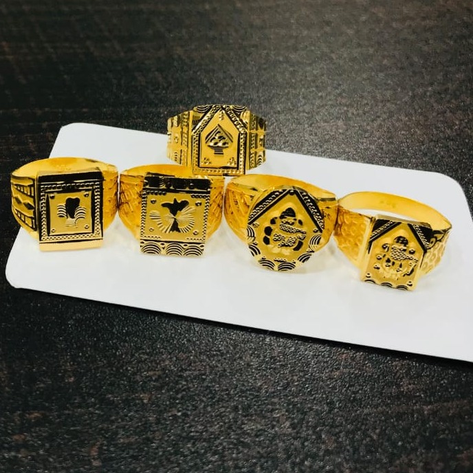 Gold Gents Ring GJ-0004