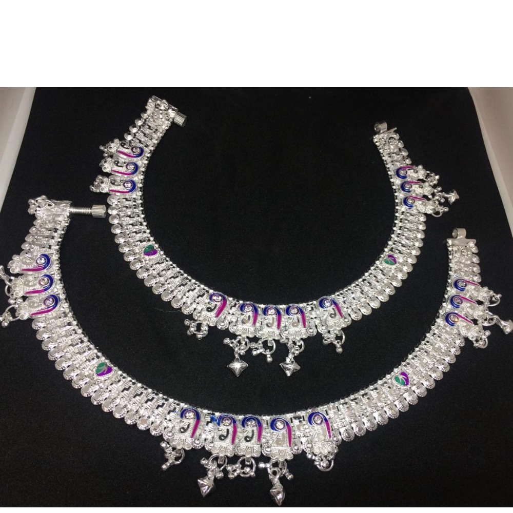Silver Meena khili Payal SL-0001