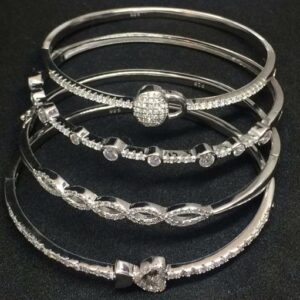 925 Sterling silver bracelet kada ladies