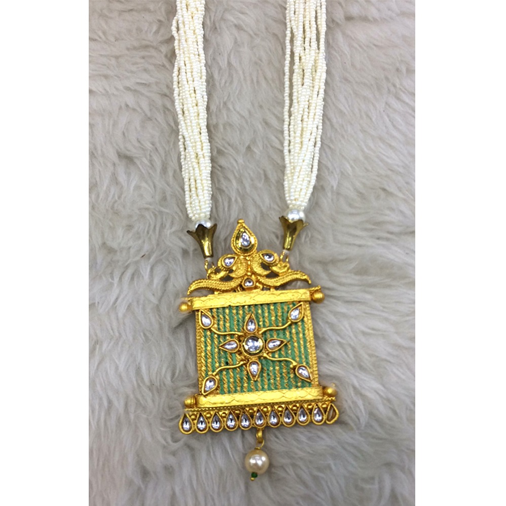 916 Gold Designer Long Necklace RH-N003