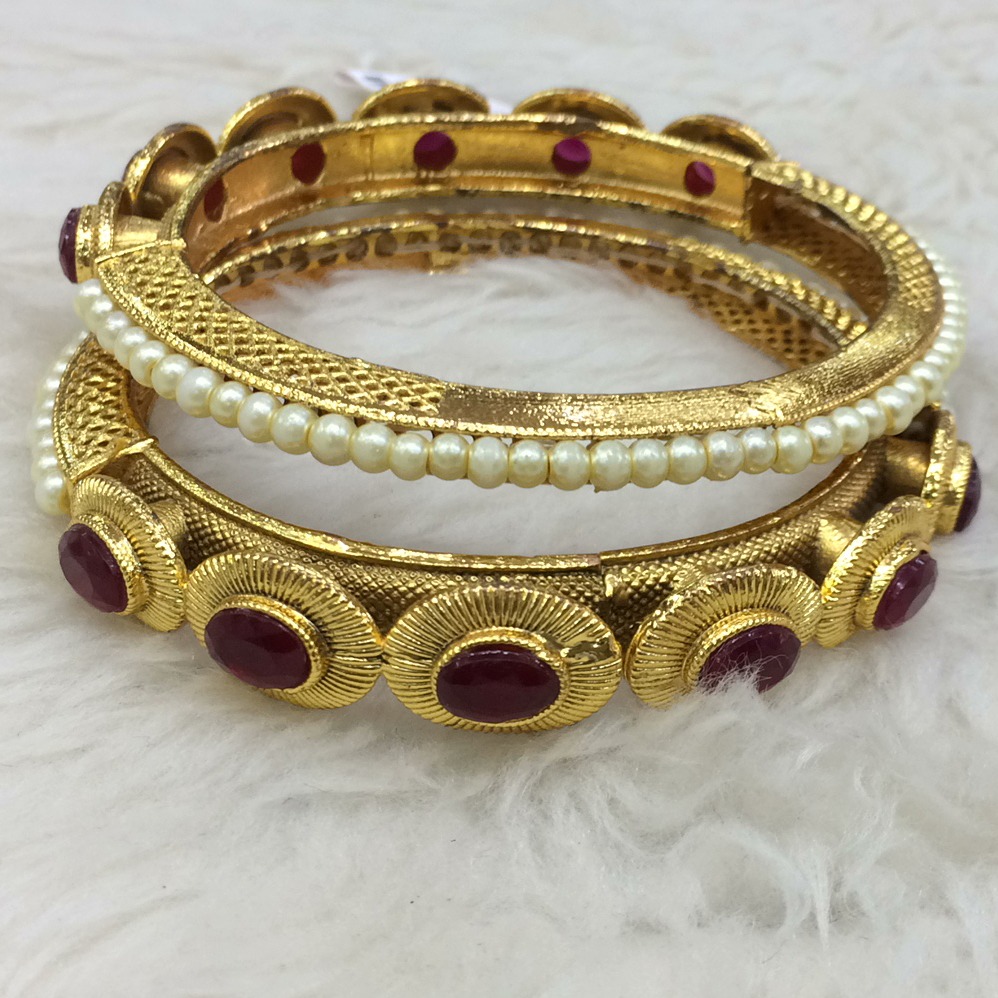916 gold attractive kada for women rh-b007