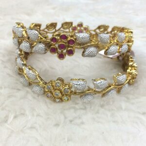 916 Gold Designer Bangle Kada RH-B005