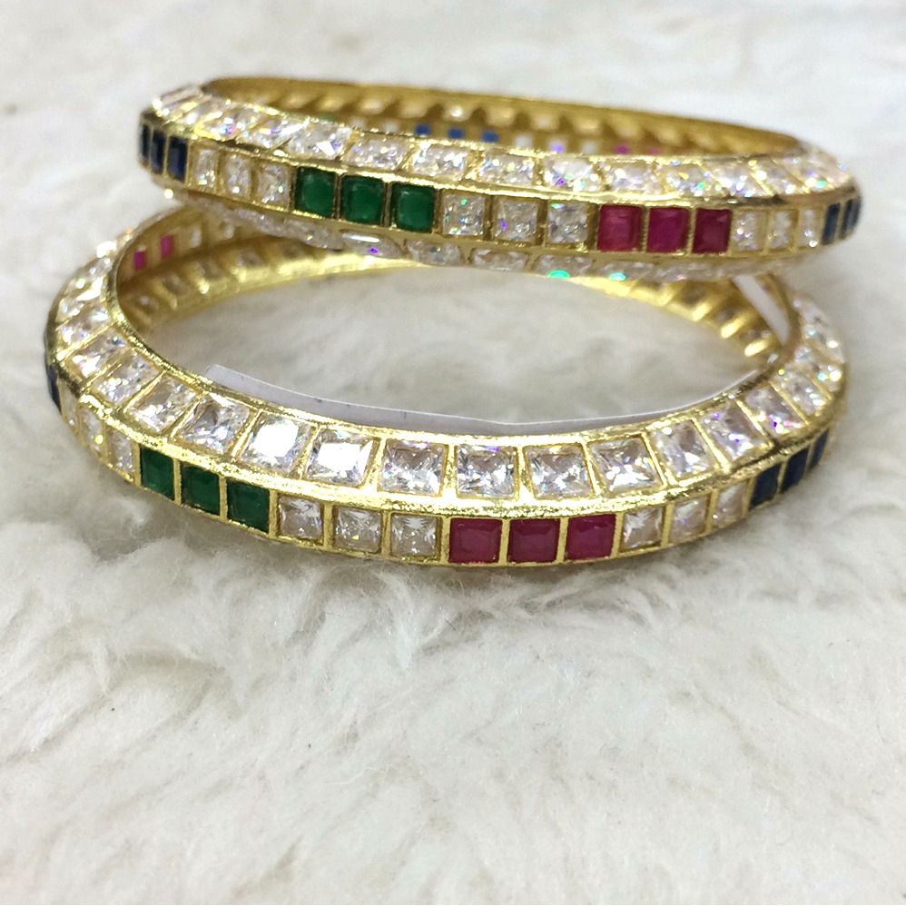 22kt gold colorful bangle rh-b002