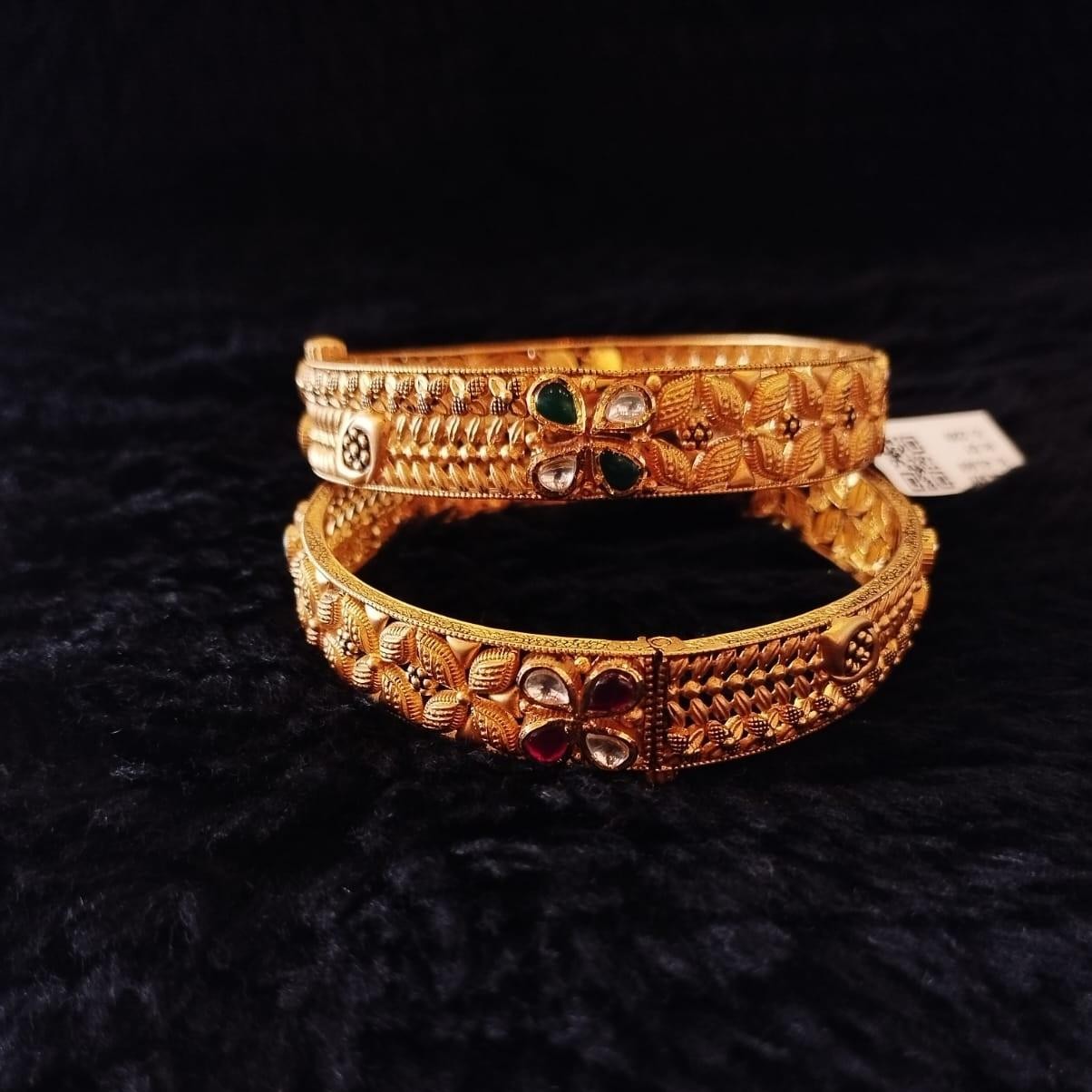 22K Gold Traditional Jadtar Kada