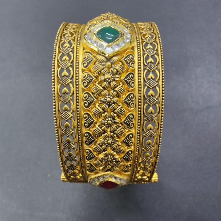 GOLD 22K HM916 JADTAR BANGLE - Image 2