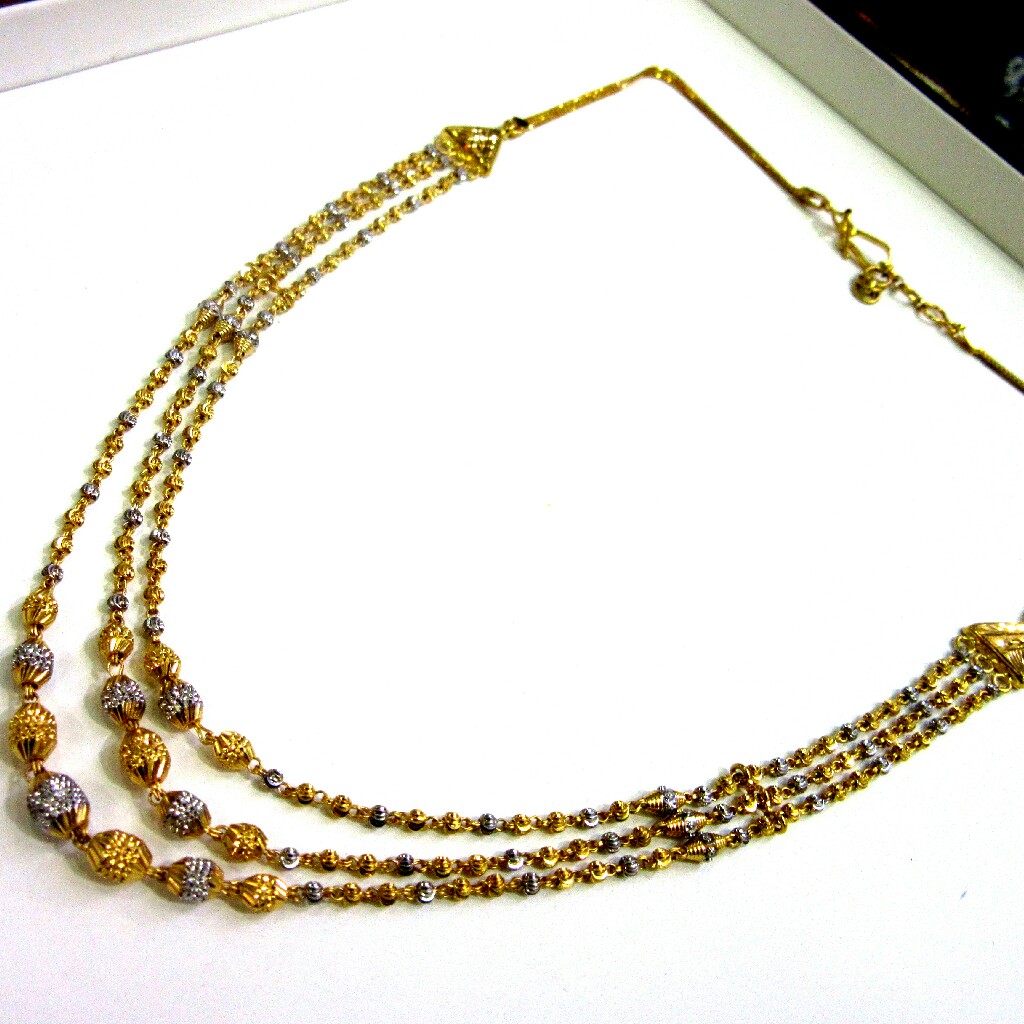 Gold 22k 916 Hallmark 3 Line Mala - Image 2