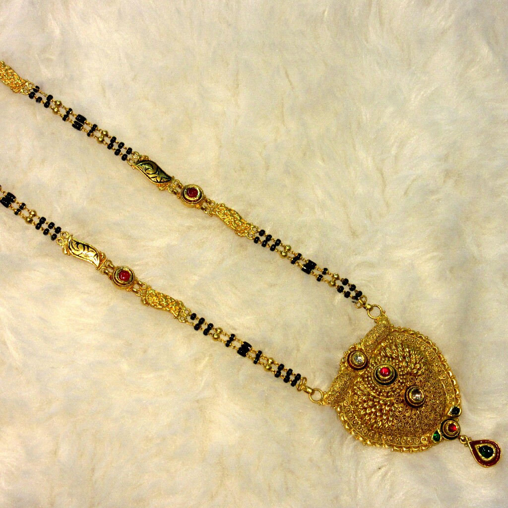 Gold 22k hallmark 916 jadtar mangalsutra