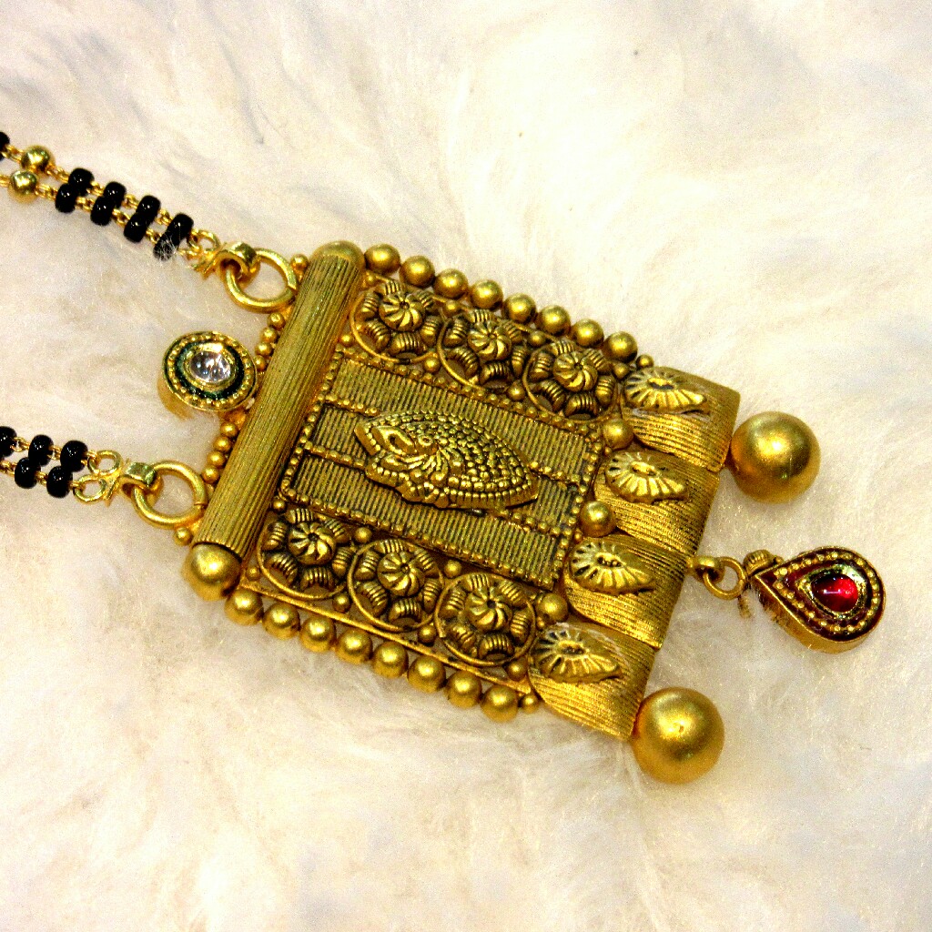Gold 22k 916 oxidized mangalsutra - Image 2