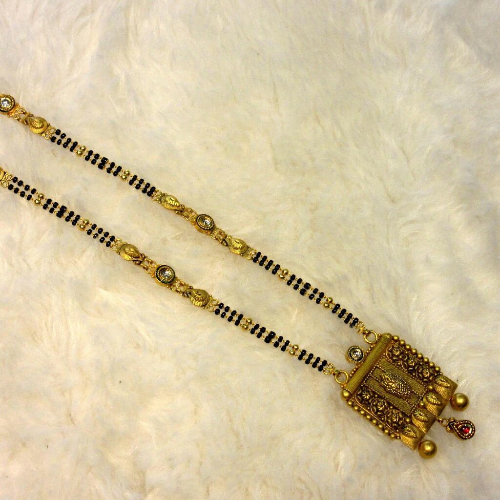 Gold 22k 916 oxidized mangalsutra