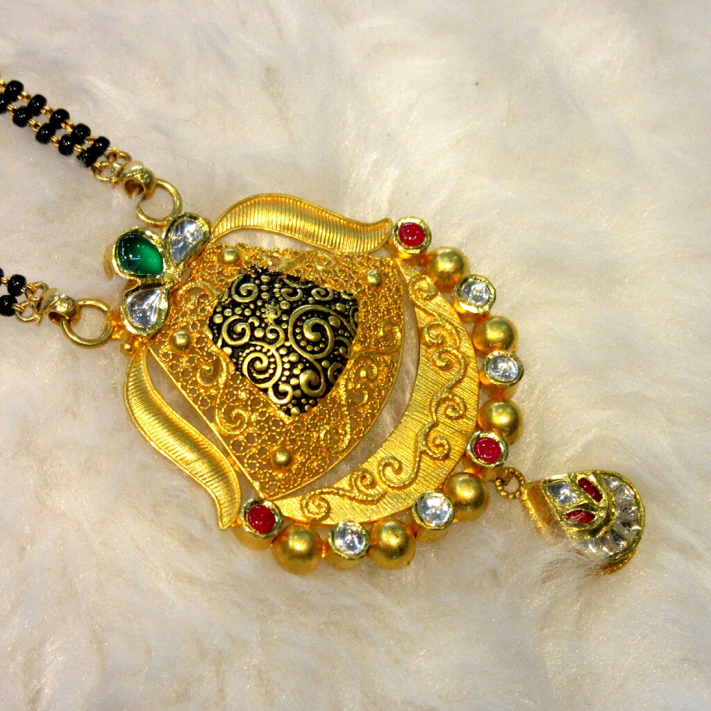 Gold 22k hallmark 916 fancy mangalsutra - Image 2