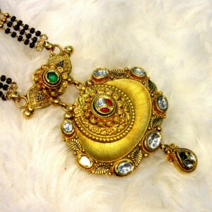 22k 916 gold semi jadtar mangalsutra