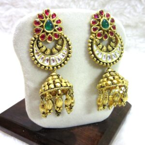 Long classic jadtar antique set