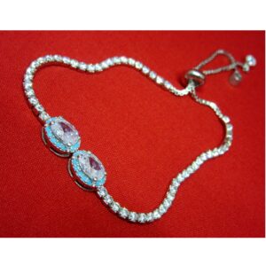Silver 925 stone adujustable bracelet sb925-14