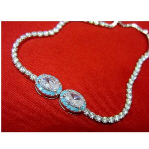 Silver 925 stone adujustable bracelet sb925-14