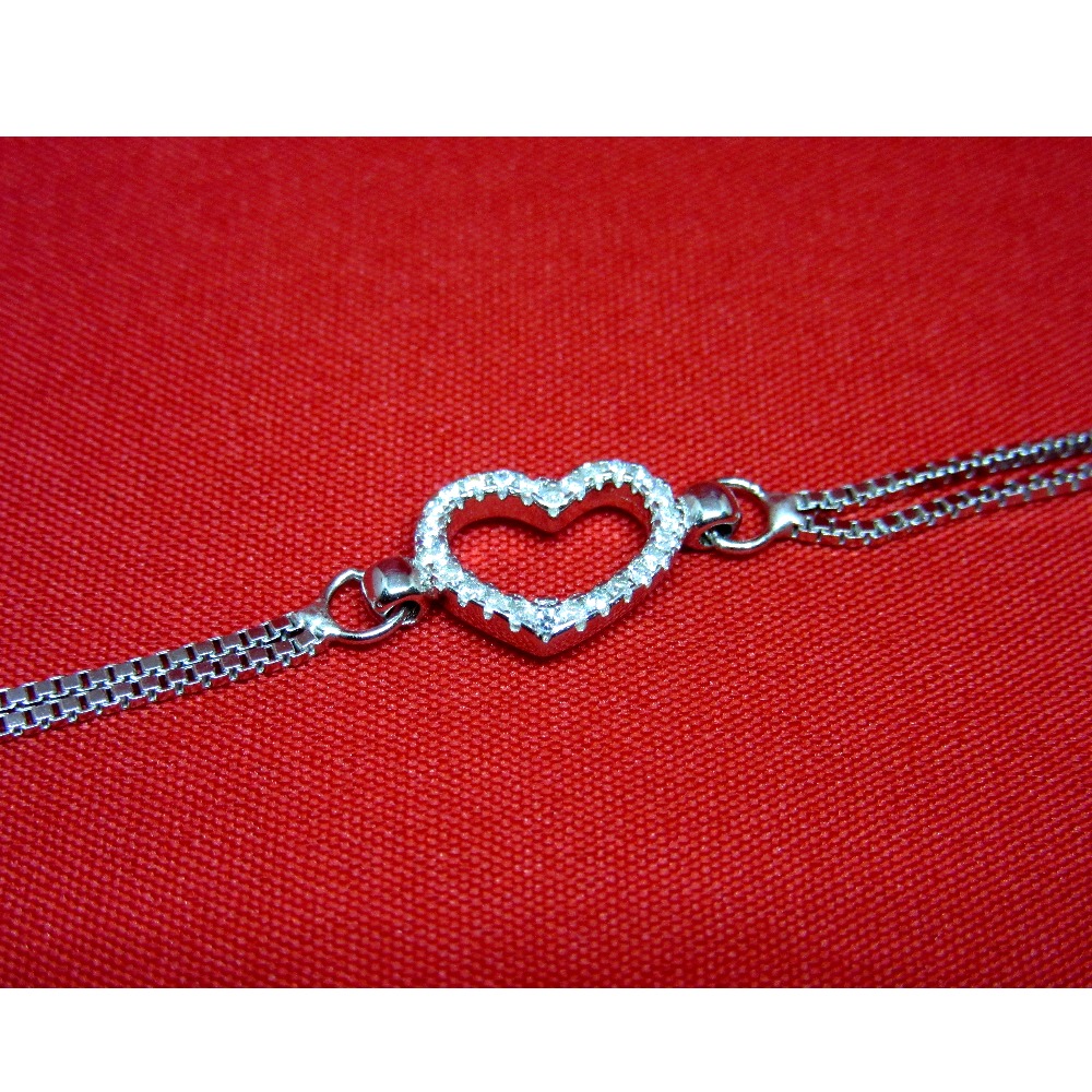 Silver 925vhearth shape bracelet sb925-29