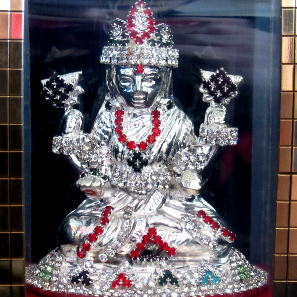 Silver shree lakshmi maa statue(murti) mrt-159 - Image 2