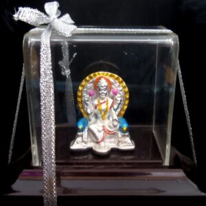 Silver 999 coloful lakshmi maa statue (murti) mrt-25